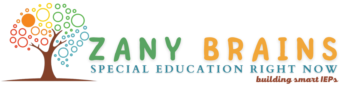 Zany Brains Special Education Right Now Building Smart IEPs™